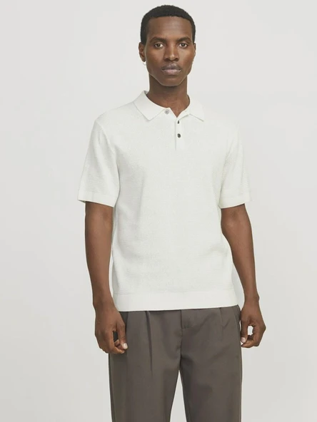 Jack Jones Cooper Knıt Triko Polo Yaka Erkek Tişört 12271483 - 2