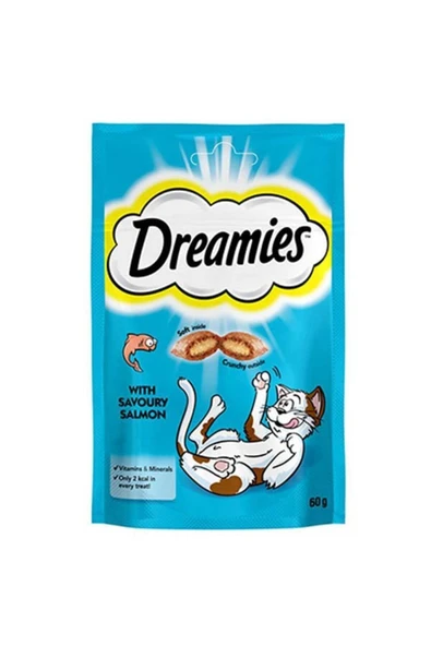 Dreamies İçi Dolgulu Somonlu Kıtır Kedi Ödül Maması 60 gr