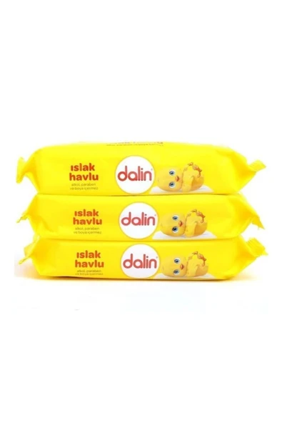 Dalin Klasik 3'lü Islak Havlu 3x56 Adet - 3