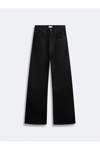 Ltb Vıonne H Black Wash Wide Leg Kadın Jean Pantolon