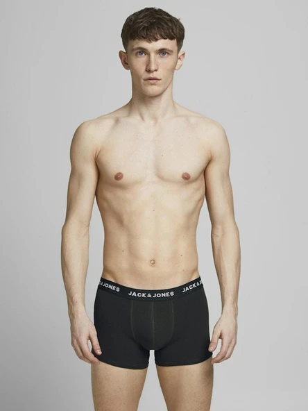 Jack Jones Solıd 12 Li Paket Erkek Boxer 12189935 - 5