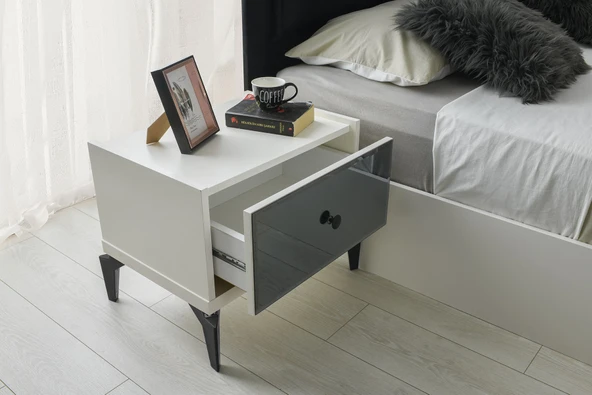 KİEV MDF BAZALI YATAK ODASI TAKIMI - Resim 3