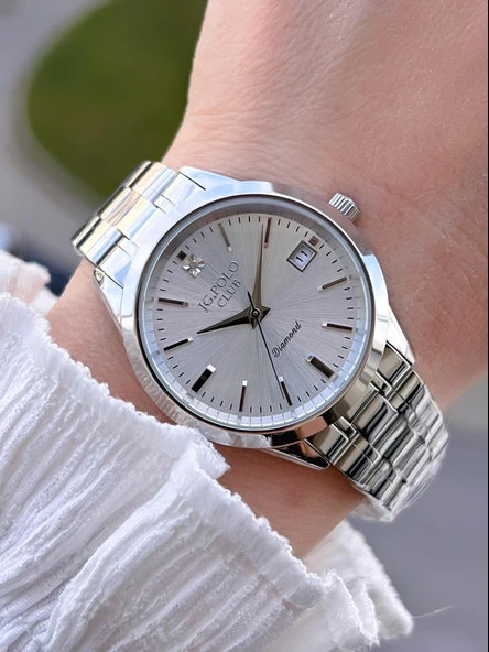 Jg.Polo Club Çelik Kasa & Kordon Kararma Ve Renk Atma Yapmaz Kadın Kol Saati+Bileklik JG04361.1