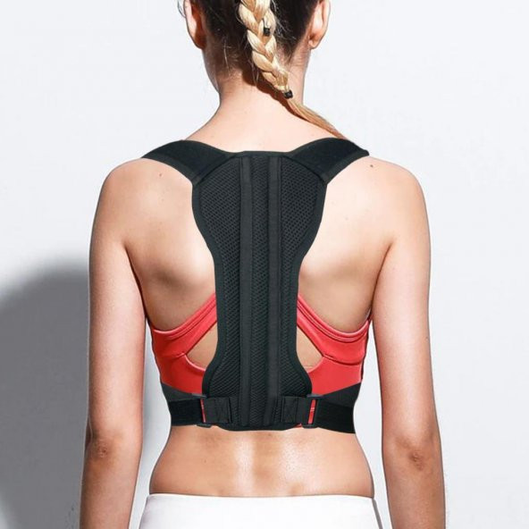 Kamburluk Önleyici Yeni Model Balenli Spor Dik Duruş Korsesi Bel Omuz Sırt Kemeri Aparatı - Resim 5