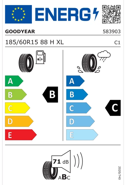 185/60R15 88H GOODYEAR EAGLE SPORT 2 XL - 2