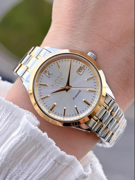 Jg.Polo Club Çelik Kasa & Kordon Kararma Ve Renk Atma Yapmaz Kadın Kol Saati+Bileklik JG04361.4 ürün görseli