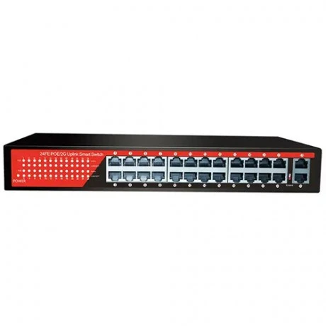 EZCOOL 24port EZ-24PSF GIGABIT 2-SFP 320W POE YÖNETİLEMEZ SWITCH ürün görseli
