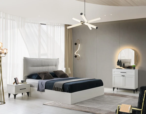 BUSE MDF YATAK ODASI TAKIMI - Resim 2