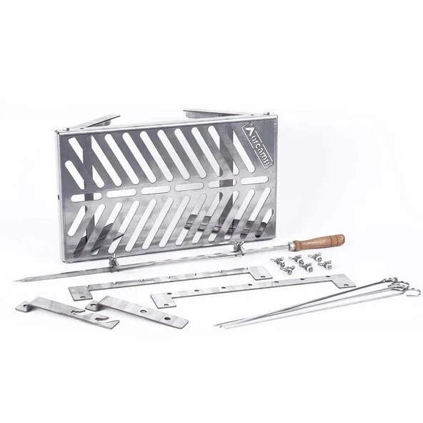 Orcamp Stovo Ateş Üstü Izgara Şiş Piliç Çevirme Aparatlı - 2