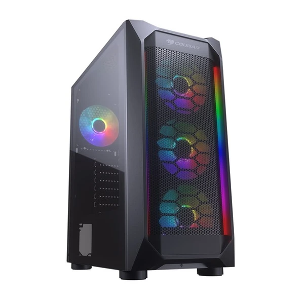 COUGAR 650W 80+ MX410 MESH-G CGR-5VM6B-MESH-G-RGB GAMING MID-TOWER PC KASASI ürün görseli
