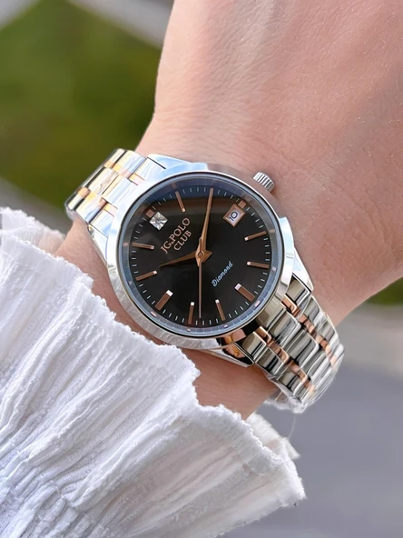 Jg.Polo Club Çelik Kasa & Kordon Kararma Ve Renk Atma Yapmaz Kadın Kol Saati+Bileklik JG04361.2 ürün görseli