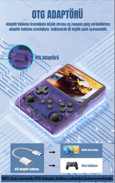 R40s Pro Oyun Konsolu El Atarisi Arkos 2.0 İşletim Sistemi 256 Gb Hafıza 30.000 Oyun 3.5 Inch Ips Ekran - 8
