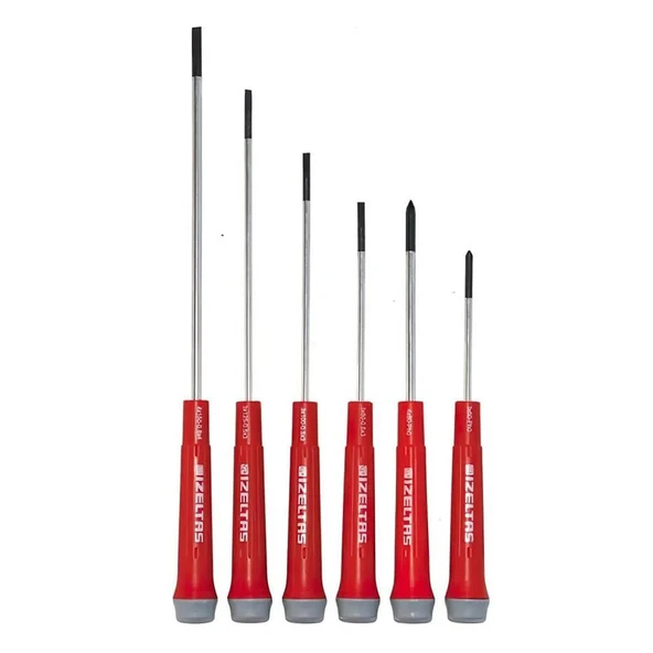 İzeltaş Elektronikçi Tip Tornavida Seti (Klemens) 6 Parça
