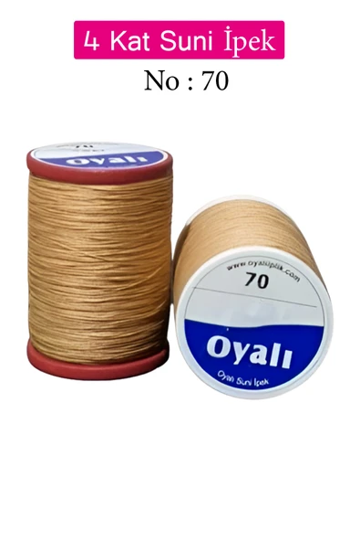 Oyalı 4 Kat Suni İpek İplik İğne Oyası Boncuk İpi Tığ Oyası No:70