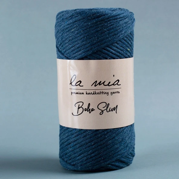 La Mia Boho Slim Havacı Mavi El Örgü İpi -L110 - 34199 - 1