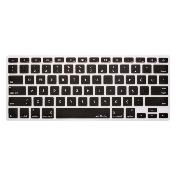 Apple Magic Keyboard-1 Klavye Koruyucu Silikon Kılıf Türkçe Q Baskılı (US to TR) A1314 A1242 ile Uyumlu - 5