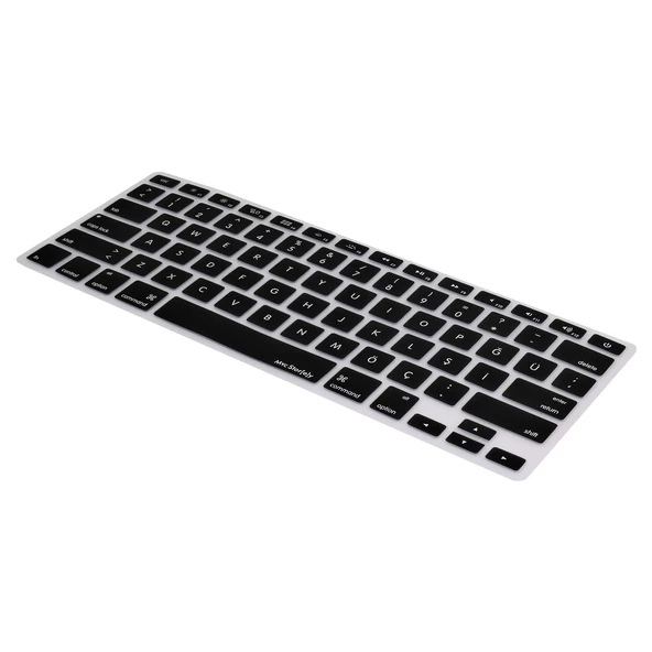 Apple Magic Keyboard-1 Klavye Koruyucu Silikon Kılıf Türkçe Q Baskılı (US to TR) A1314 A1242 ile Uyumlu - 7