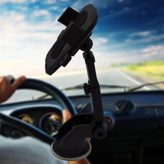Derin Stok® 360 Derece Dönen Torpido Üstü Uzunluk Ayarlamalı Vantuzlu Teleskopik Araç Telefon Tutucu - 9
