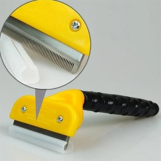 Derin Stok® Fubminator Kedi Köpek Tüy Toplama Tarağı  Kaşıma Aparatı 4,5 Cm - 5