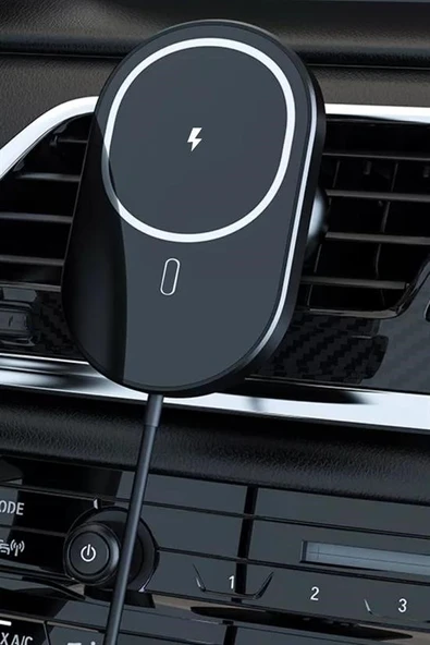 Derin Stok® 15w Mıknatıslı Takılabilen Hızlı Şarj Tüm Cihaz Ve Araçlara Uyumlu Araç İçi Şarj Cihazı - 9