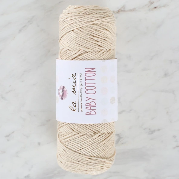 La Mia Baby Cotton Krem El Örgü İpi - L002 - 33636 - 1