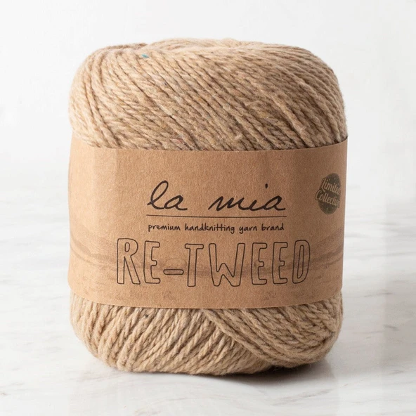 La Mia Re-Tweed Bej Melanj El Örgü İpi - L122 - 34407 - 1