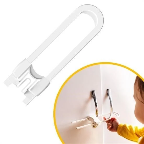 Derin Stok® Bebek Çocuk Çekmece ve Dolap Koruma Raylı Güvenlik Sistemi Emniyet Kilidi