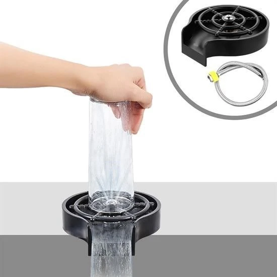Derin Stok® Yüksek Basınçlı Otomatik Bardak Yıkama Aparatı Mutfak Lavaboları İçin Hızlı Kupa Durulayıcı