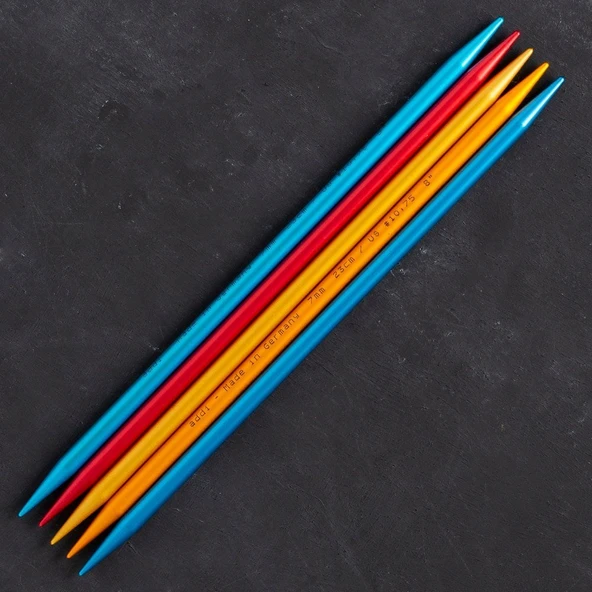 Addi Colibri 7mm 23cm Renkli Çorap Şişi - 204-7 - 2
