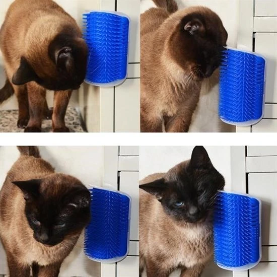 Derin Stok®  Pratik Kedi Tüyü Kaşıma Ve Tarama Aparatı Duvara Monte Kaşıma Aleti - 6
