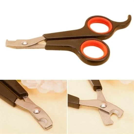 Derin Stok Küçük Çelik Uçlu Kedi Köpek Evcil Hayvan Tırnak Makası Pati Bakım Aleti Ergonomik Kaymaz Sap - 3