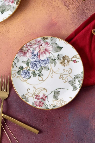 Acar HCA-06406/6 Rosa 6lı Pasta Tabağı - 19 cm