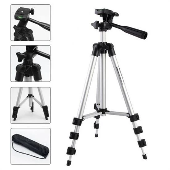 Derin Stok® Taşıma Çantalı 130 cm Profesyonel Alüminyum Kamera Tripodu