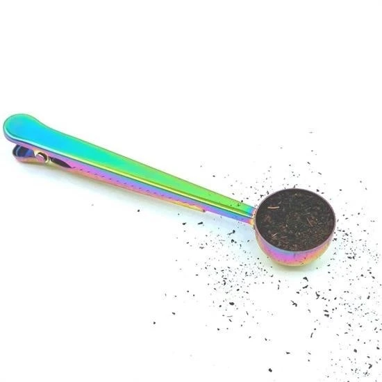 Derin Stok® Mandallı Kahve Ölçü Kaşığı Renkli Çok Fonksiyonlu Paslanmaz Çelik Kaşık - 6
