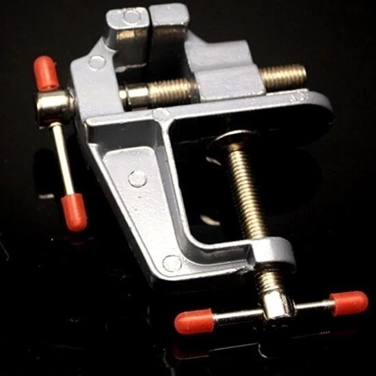 Derin Stok® Mini Masa Tezgah Hobi Mengenesi Sabitleme Sıkıştırma Aparat 30mm - 9