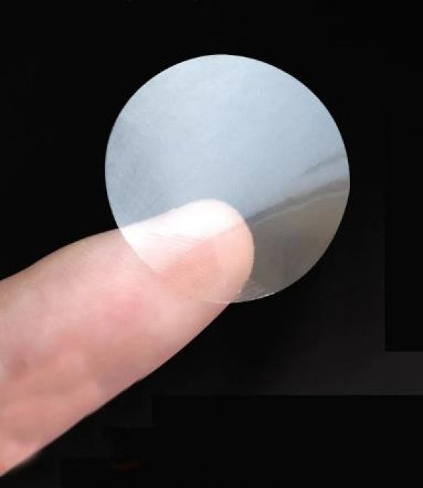 1000 adet 2,5 cm Şeffaf Etiket Kutu Kapatma Ağız Kapatma Sticker