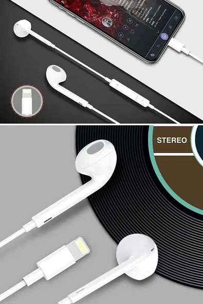 Derin Stok® İphone Ucu Çıkışlı Pop Up Kulakiçi Yumuşak Kontrol Tuşlu Kulaklık - 9