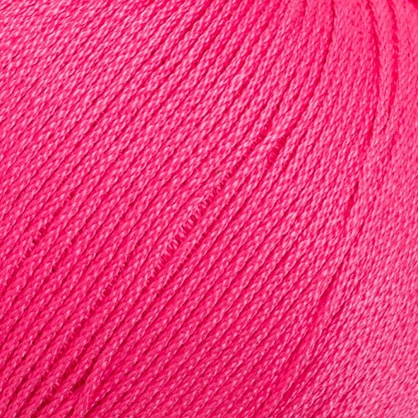 La Mia Lux Mercerized Cotton Fuşya El Örgü İpi - 35 - 33746 - 2