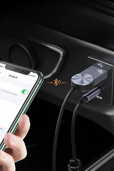 Derin Stok® Araba için Bluetooth Aux Alıcısı Wireless Araç Kiti - 9