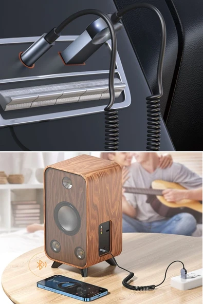 Derin Stok® Araba için Bluetooth Aux Alıcısı Wireless Araç Kiti - 10