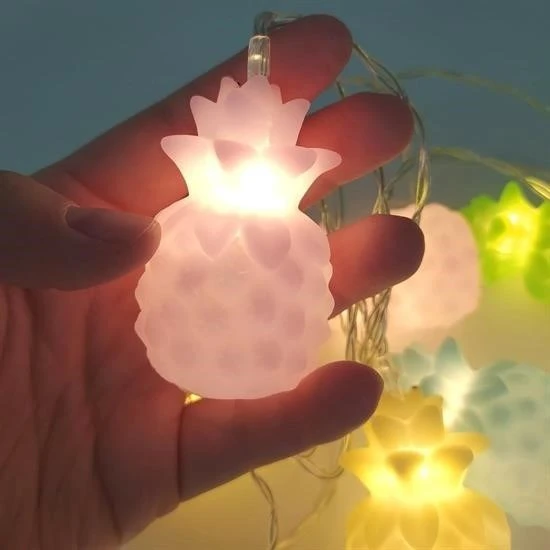 Derin Stok® Karışık Renk Dekoratif Ananas Dolama 10 lu Şerit Led Işık Zinciri - 2