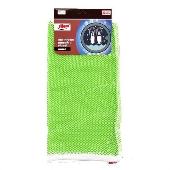 Derin Stok® Çamaşır Makinesi İçinde Ayakkabı Terlik Yıkama Filesi  Fermuarlı - 4