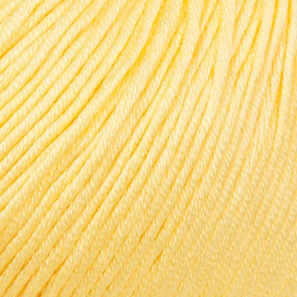 La Mia Mercerized Cotton Sarı El Örgü İpi - 177 - 33584 - 2