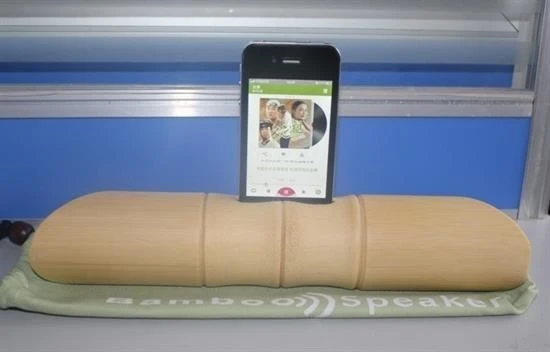 Derin Stok® 6 x 1 cm Girişli Kılıflı Bambu Ağacı Akustik Ses Yükseltici Aparat - 6