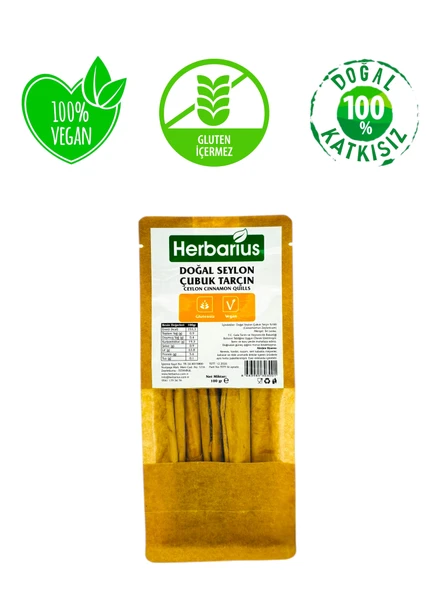 Herbarius Doğal Seylon (Seylan) Çubuk Tarçın 100 gr