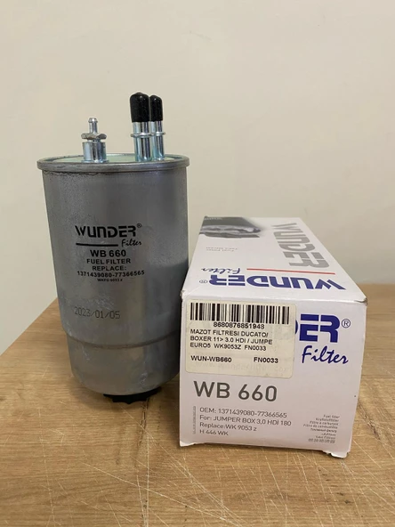 WUNDER WB660 Yakıt Filtresi Boxer 3.0HDI / Jumper 3.HDI / Ducato 3.0 HDI (Euro 5)