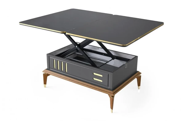 Avşar Akıllı Orta Sehpa 3 Kademeli Yemek Masası - 7