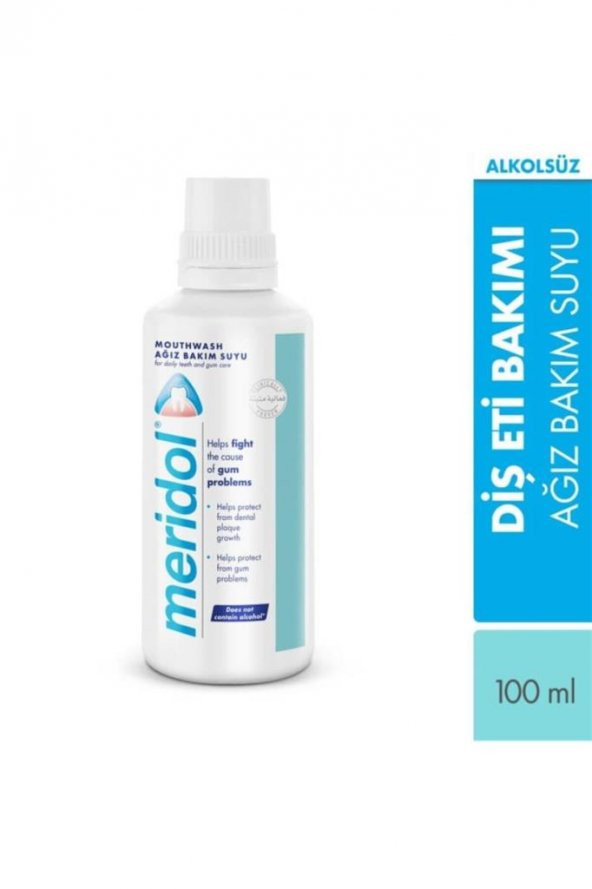 Meridol Alkolsüz Ağız Bakım Suyu 100 Ml Gargara (SKT:02/2023)