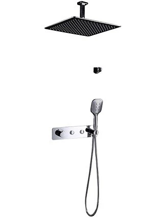 NEWARC STEP YATAY ANKASTRE BANYO SETİ (KROM)