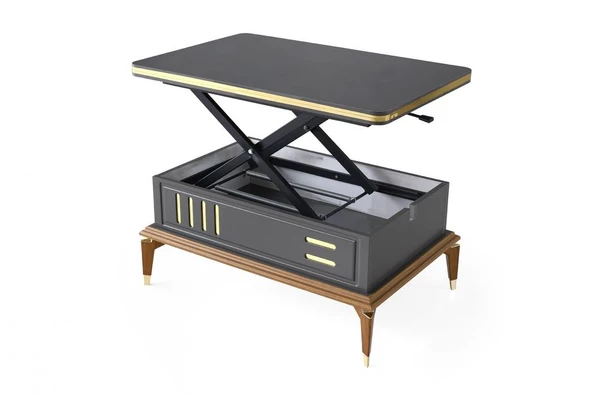 Avşar Akıllı Orta Sehpa 3 Kademeli Yemek Masası - 6